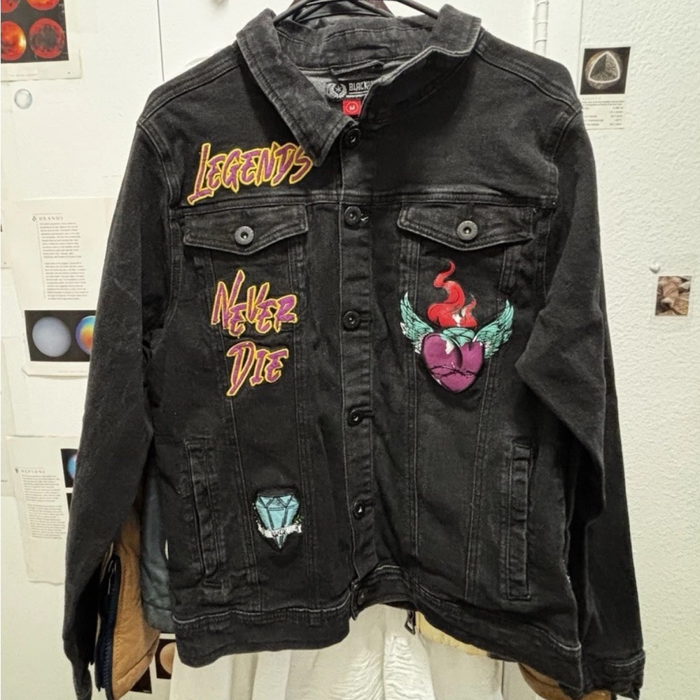 Black Pike Denim Legends Never Die Jacket